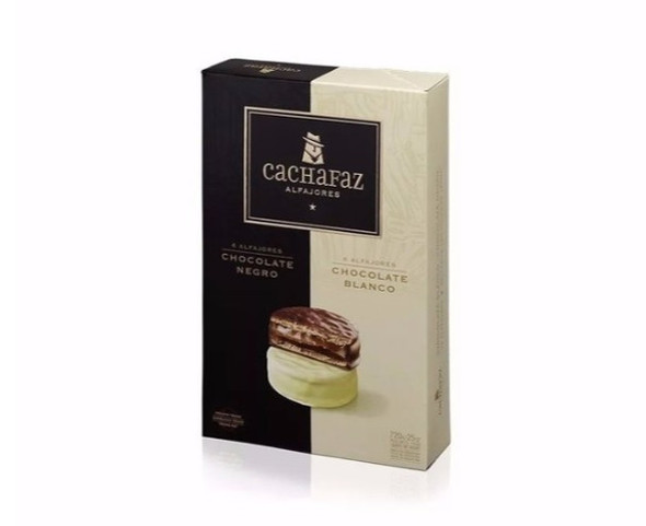 Cachafaz Alfajor Milk Chocolate and White Chocolate with Dulce de Leche, 720 g