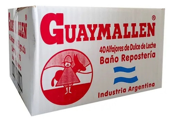 Guaymallen Alfajor Chocolate with Dulce de Leche Complete Wholesale Box, 38 g / 1.3 oz ea (40 count)