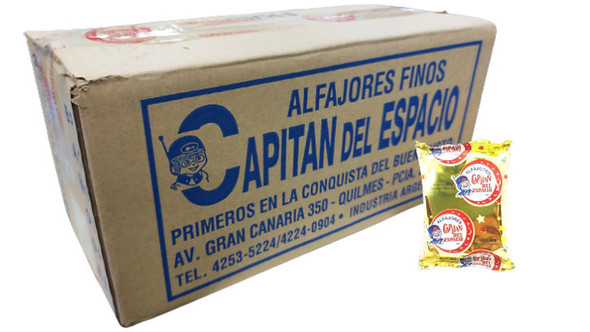 Capitán del Espacio Alfajor with Dulce de Leche Rare Difficult to Find Wholesale Bulk Box (36 count per box)