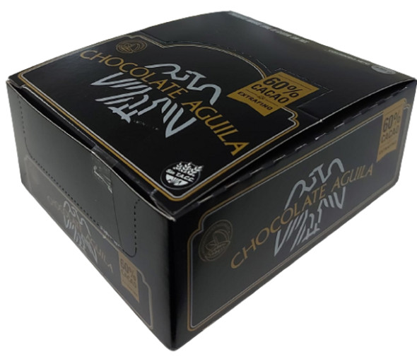 Águila Dark Chocolate Bar 60% Cacao Perfect with Hot Milk Submarino/Remo, 14 g / 0.49 oz (box of 24 bars)