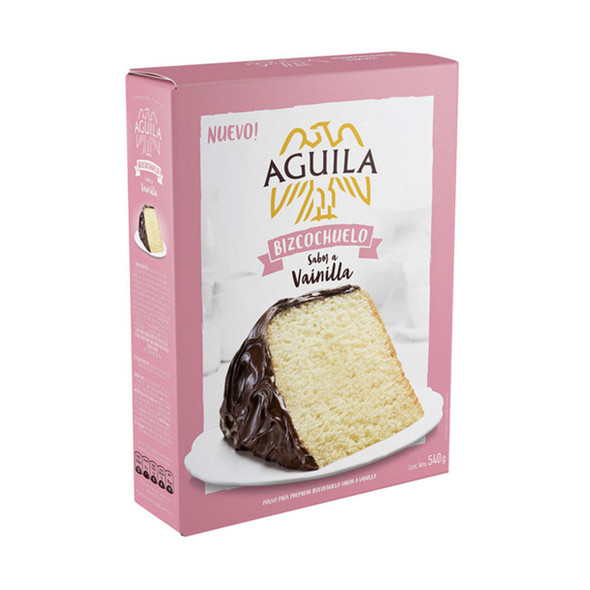 Águila Bizcochuelo Sabor Vainilla Powder Ready To Make Vanilla Sponge Cake, 540 g / 19.04 oz