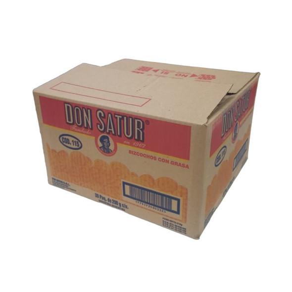 Don Satur Classic Biscuits Bizcochos Wholesale Bulk Box, 200 g / 7.1 oz ea (30 count per box)