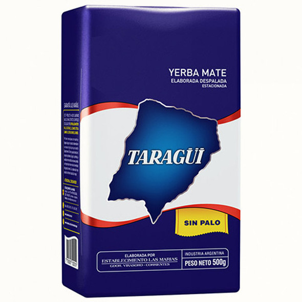 Taragüi Yerba Mate Classic Sin Palo Wholesale Bulk Box, 500 g / 1.1 lb (10 count per pack)