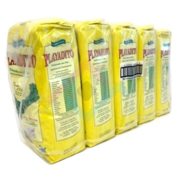 Playadito Yerba Mate Traditional Con Palo from Colonia Liebig Wholesale Bulk Pack - 1 kg / 2.2 lb ea (5 count per pack)