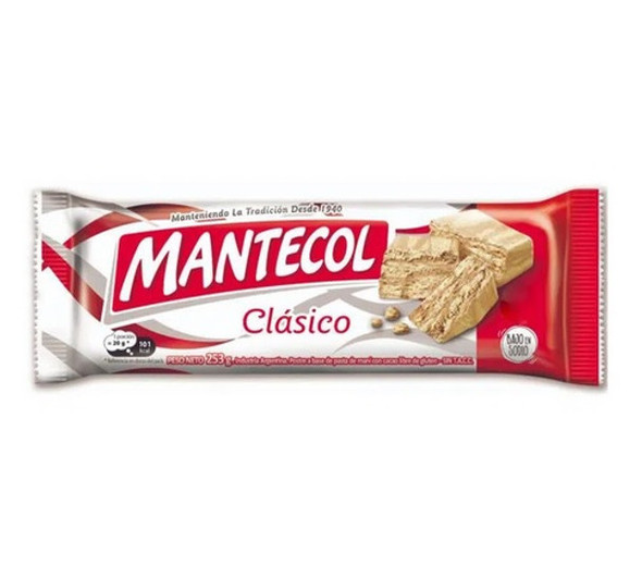Mantecol Classic Flavor Semi-Soft Peanut Butter Nougat, 1 large bar 253 g / 8.9 oz
