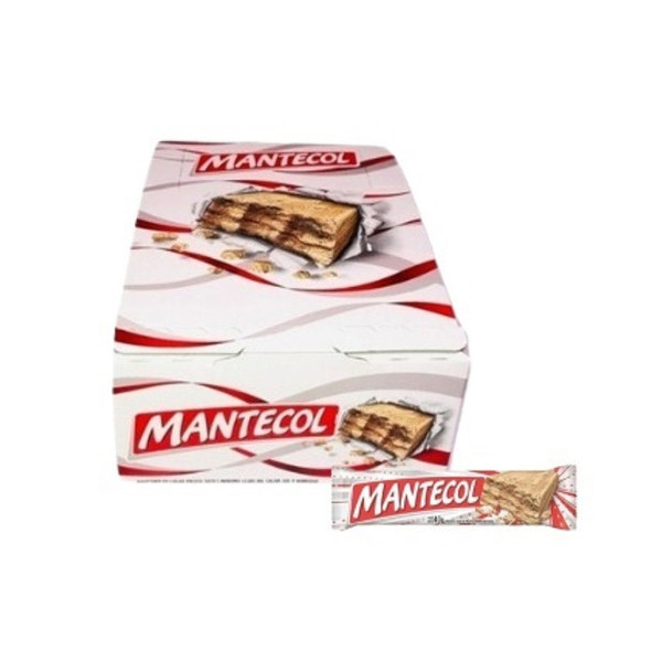 Mantecol Classic Flavor Bajo En Sodio Semi-Soft Peanut Butter Nougat - Low Sodium, 41 g / 1.45 oz (box of 12 bars