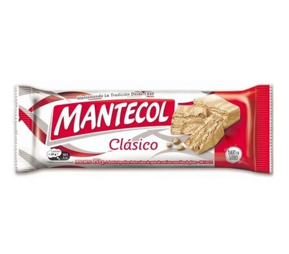 Mantecol Classic Flavor Semi-Soft Peanut Butter Nougat Wholesale Bulk Box, 253 g / 8.9 oz ea (36 count per box)