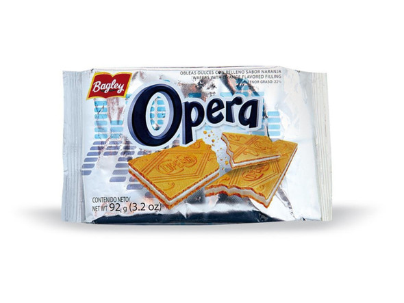Opera Thin Sweet Orange Flavored Cream Wafers, 92 g / 3.2 oz (pack of 6)