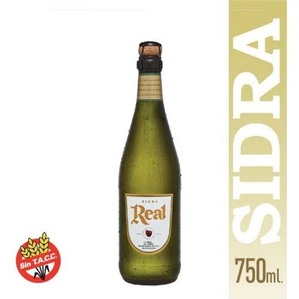 Real Sidra Classic Sparkling Apple Cider Drink - Gluten Free - ABV 5%, 750 ml / 25.36 fl oz