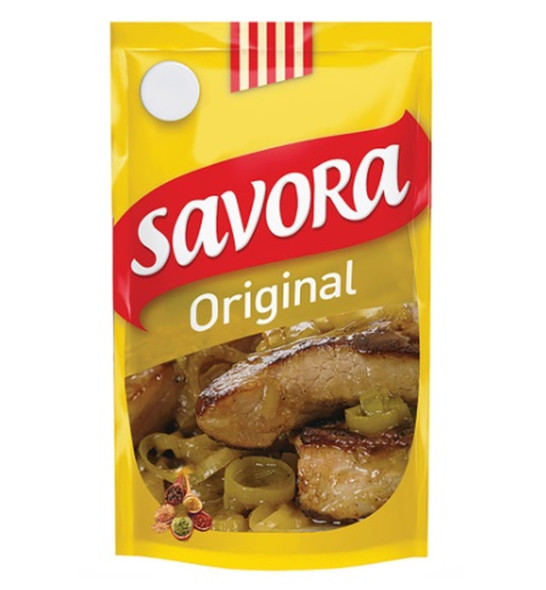 Savora Classic Yellow Mustard in Pouch, 500 g / 1.1 lb