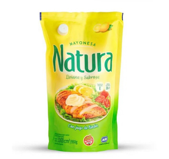 Natura Mayonesa con Jugo de Limón Classic Mayonnaise in Pouch, 950 g / 33.5 oz