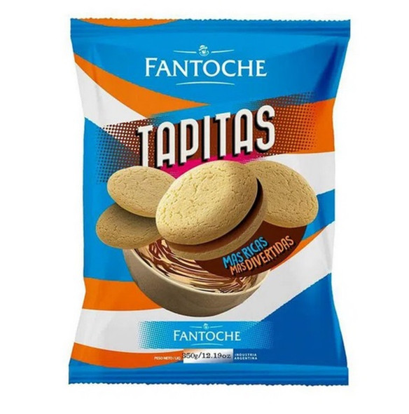 Tapitas Para Alfajores de Maicena Coconut Cookies Ideal for Cornstarch Alfajores by Fantoche, 350 g / 12.19 oz (pack of 3)