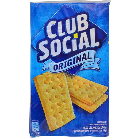 Club Social Original Salty Crackers Sixpack, 144 g / 5.07 oz (pack of 3)