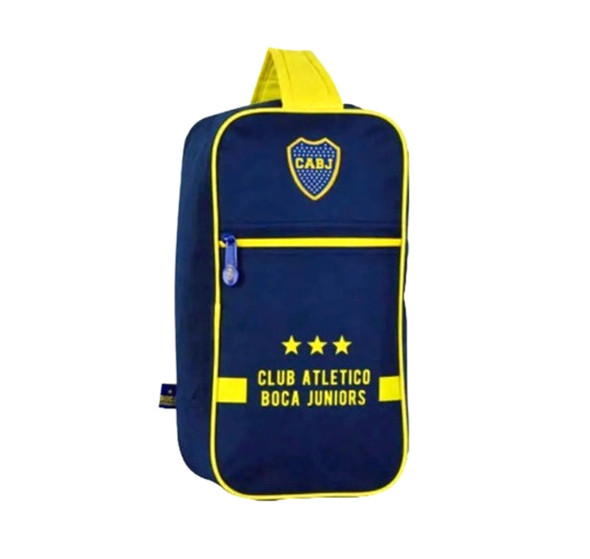 Botinero Boca Juniors Football Boot Bag Boca Juniors Soccer Team Original Boot Bag - 100 % Polyester, 35 cm x 18 cm 14 cm / 13.8" x 7.1" x 5.5"