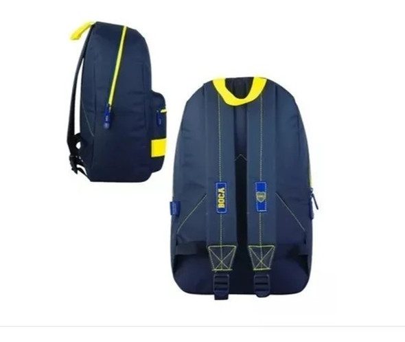 Mochila Deportiva Boca Juniors Sport Backpack Boca Juniors Football Team 100% Polyester Backpack - Official License, 43 cm x 28 cm x 13 / 16.9" x 11" x 5.12"