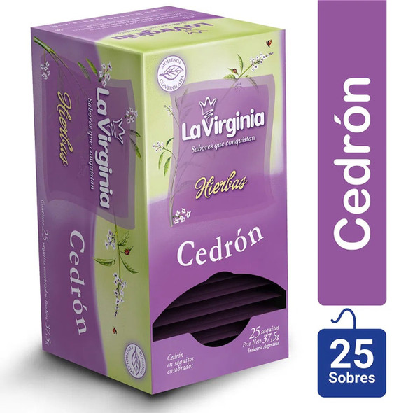 La Virginia Cedrón Lemon Verbena Tea In Bags (box of 25 bags)