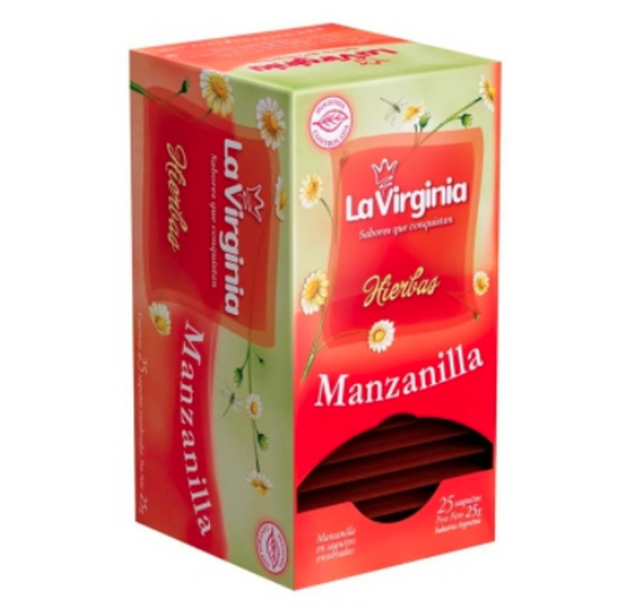 La Virginia Hierbas Manzanilla Tea (box of 25 bags)