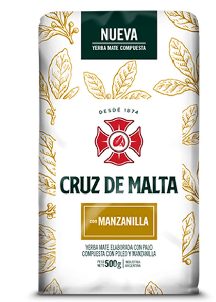 Cruz de Malta Manzanilla Yerba Mate with Chamomile, 500 g / 1.1 lb