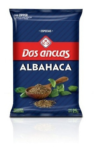 Dos Anclas Albahaca Basil Spice, 25 g / 0.9 oz pouch (pack of 3)