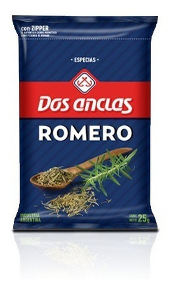 Dos Anclas Romero Rosemary Spice, 25 g / 0.9 oz pouch (pack of 3)