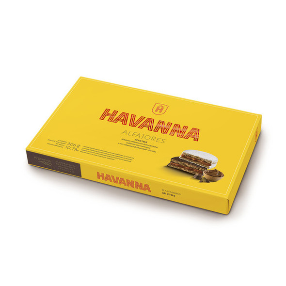 Havanna Alfajor Milk Chocolate and Italian Meringue Merengue with Dulce de Leche (mixed box of 6)