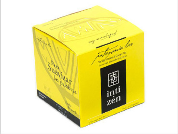 Inti Zen Patagonia Bee - Black Tea, Honey, Vanilla & Cacao (box of 15 tea bags)