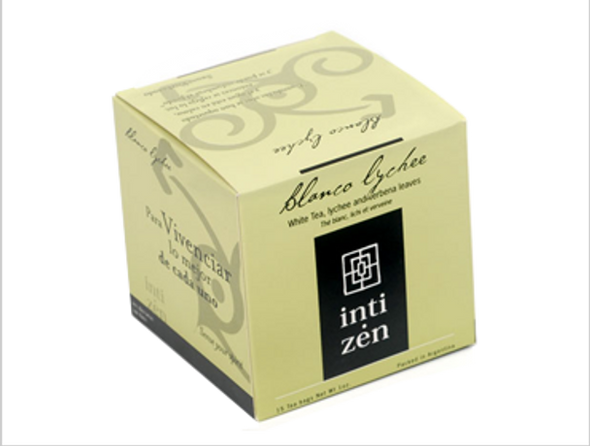 Inti Zen White Lychee - White Tea, Lychee & Lemon Verbena (box of 15 tea bags)