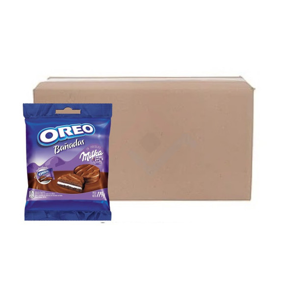 Oreo Bañadas En Chocolate White Chocolate Covered Oreo Wholesale Bulk Box, 119 g / 4.19 oz (box of 16 units)