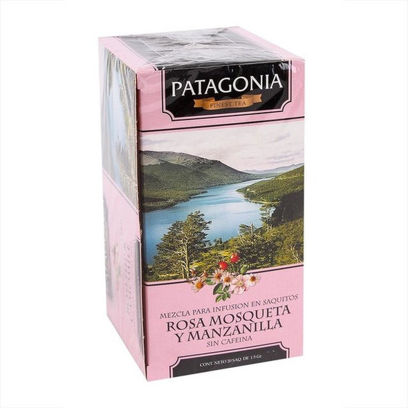 Patagonia Finest Tea Manzanilla & Rosa Mosqueta Fruit Infusion In Tea Bags Rosehip & Chamomile (box of 20 bags)