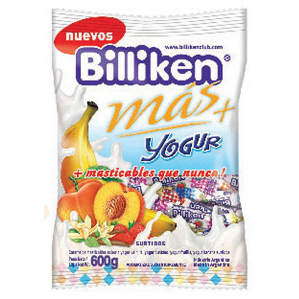 Caramelos BILLIKEN Yogurt Bol 600 Grm