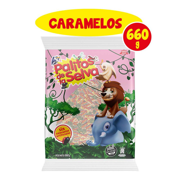 Caramelos Palitos De La Selva Paq 660 Grm