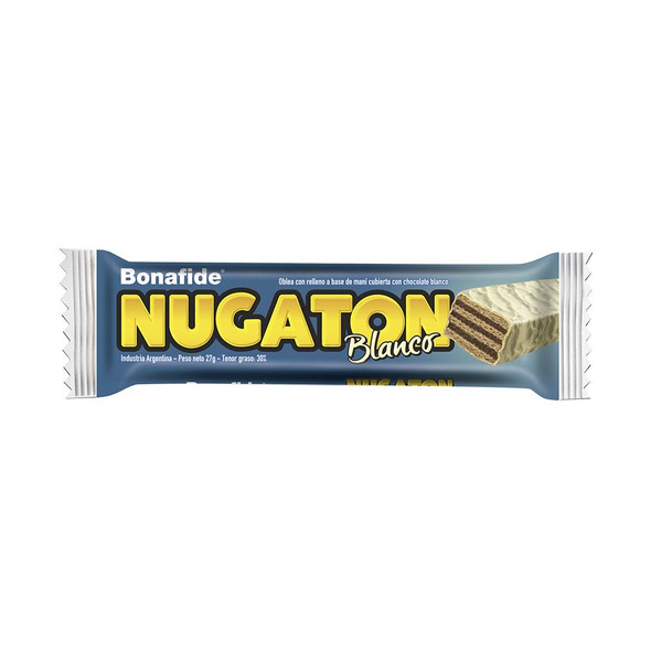 Chocolate NUGATON Blanco 27 Grm X3