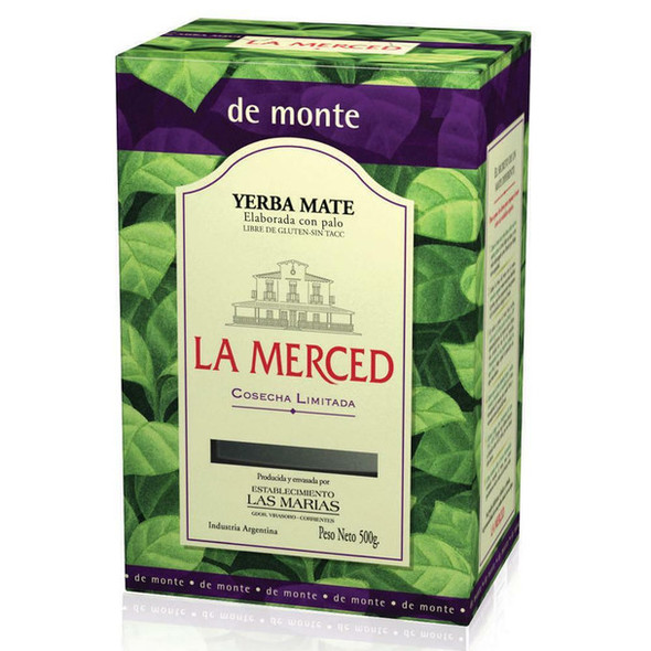 La Merced Yerba Mate Monte Wholesale Bulk Box, 500 g / 1.1 lb (box of 6)
