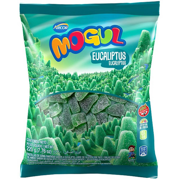 Pastillas De Goma Eucalipto Ácid Mogul  1 pack x 220 Grm