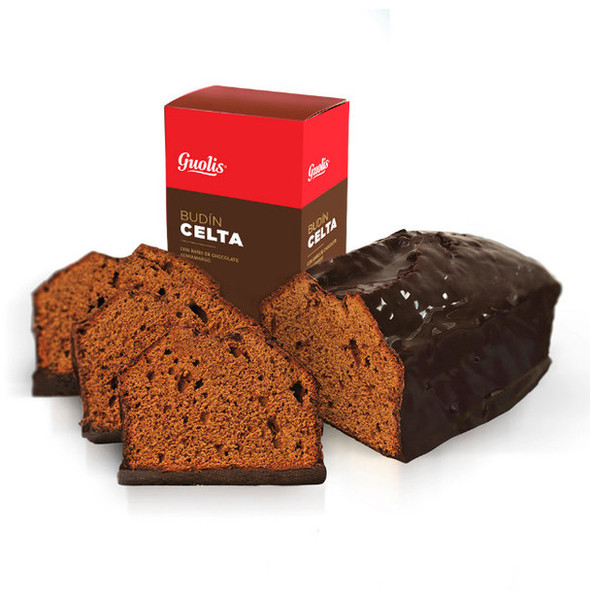 Guolis Budín Celta Pudding with Semi-long Chocolate Bath, 500 g / 17.63 oz