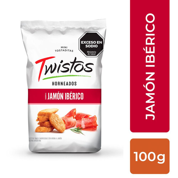 Mini Tostadas De Jamón Ibérico  TWISTOS  (1 x 100g)