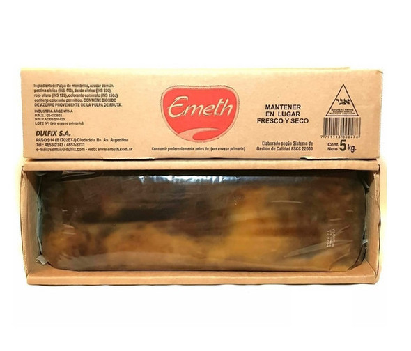 Emeth Dulce de Batata Sweet Potato Jelly with Vanilla and Chocolate, 5 kg / 11 lb sealed bar