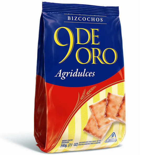 9 de Oro Biscuits Bittersweet Bizcochos, 200 g / 7.1 oz (pack of 3)