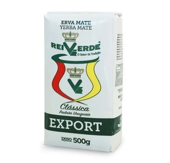 Rei Verde Yerba Mate Export Clássica Moderately Intense Fine Slightly Smoky Aroma, 500 g / 17.63 oz