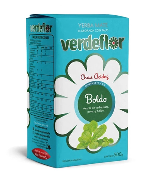 Verdeflor Yerba Mate w/Boldo, 500 g / 1.1 lb