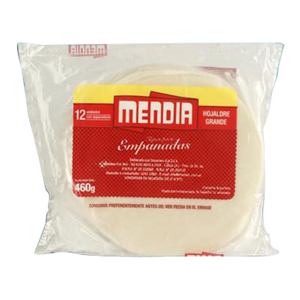 Tapa de empanada Rotiseras Wholesale Mendia 35 packs x 12 (420 discs)