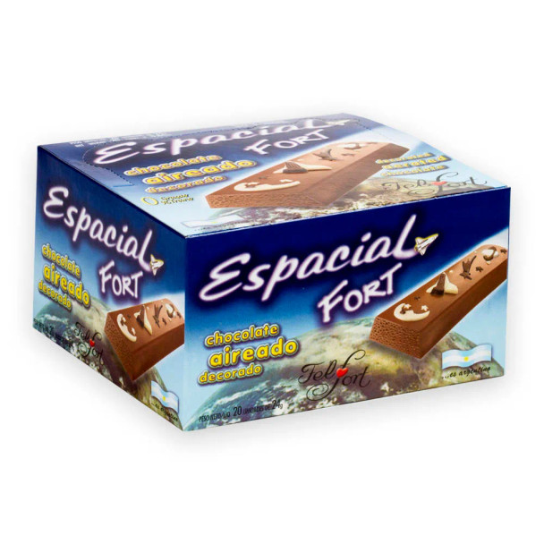 Chocolate espacial Fel Fort  Aireado (1 pack of 20units)