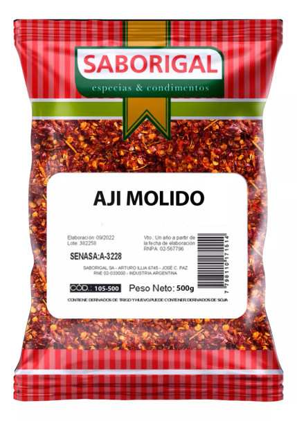 Saborigal Ají Molido Premium Ground Chili Spice,  1kg