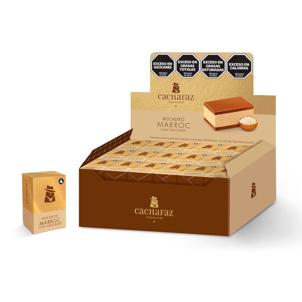 Cachafaz Marroc Soft Bites Bocaditos Marroc con Crocante de Arroz, 756 g / 26.67 oz (box of 54)