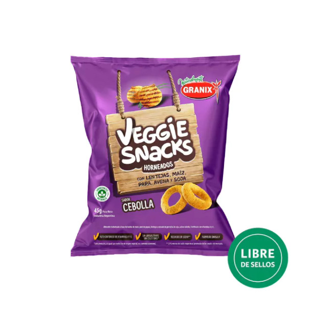 VEGGIE SNACKS CEBOLLA 45G PACK X 3