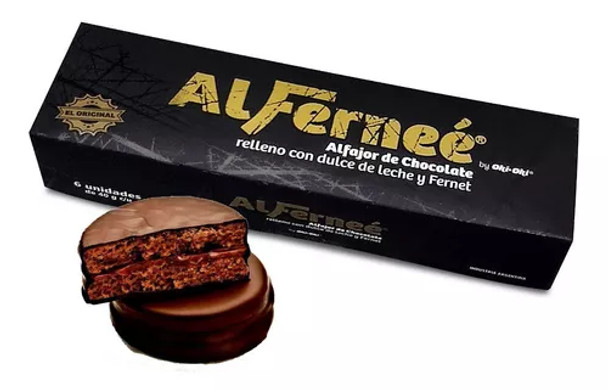 Alferneé Alfajores De Fernet & Dulce De Leche 40 G X 6 Uni