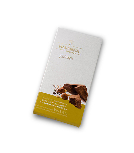 Havanna Chocolates Tableta bar Whith hazelnuts x 80g