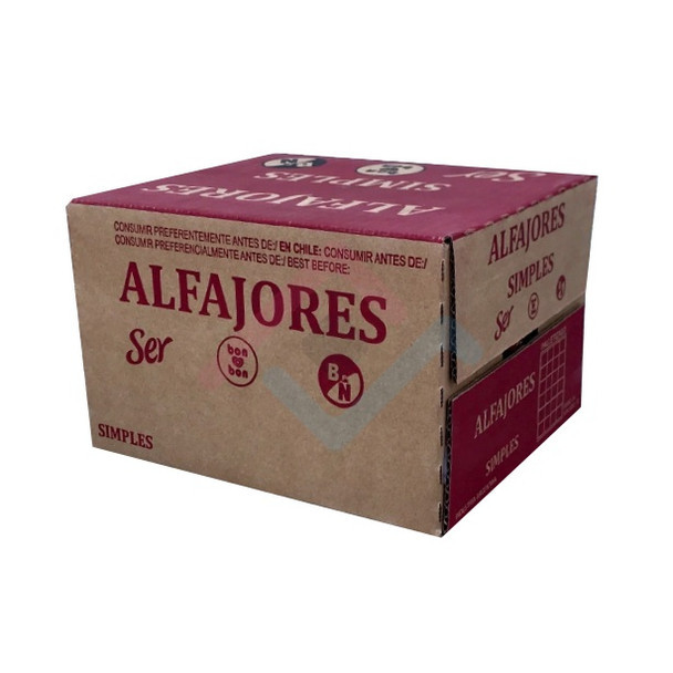 Bon O Bon Alfajor with Peanut Butter and Milk Chocolate Wholesale Bulk Box, 40 g / (box of 40 count)