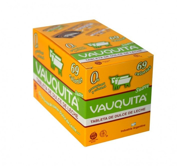 Vauquita Suave Light Dulce de Leche Bar (box of 18 units)