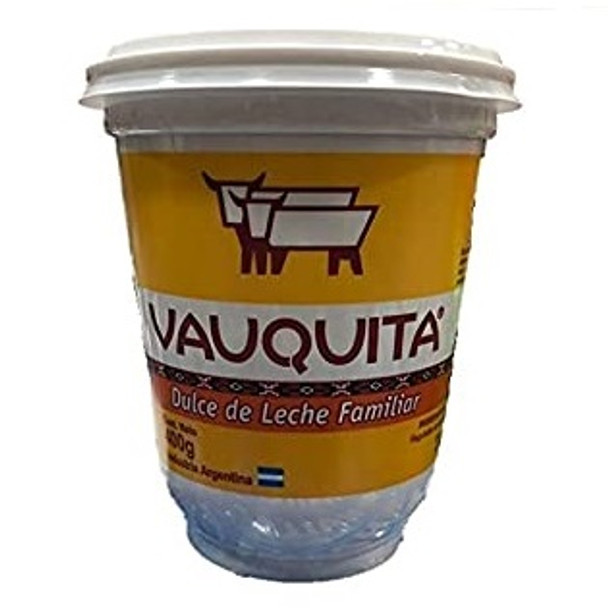 Vauquita Creamy Dulce de Leche Clásico Familiar, 400 g / 14.1 oz
